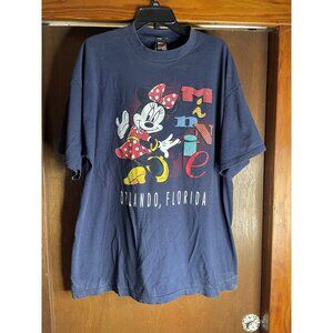Vintage Disney Minnie Mouse Mickey Unlimited T Shirt Orlando FL 2XL (ASIS)